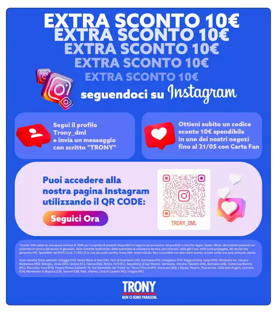 Volantino Trony a Faenza | Sconto iva | 8/5/2025 - 21/5/2025