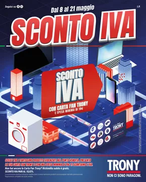 Offerte di Elettronica a Suzzara | Sconto iva in Trony | 8/5/2025 - 21/5/2025