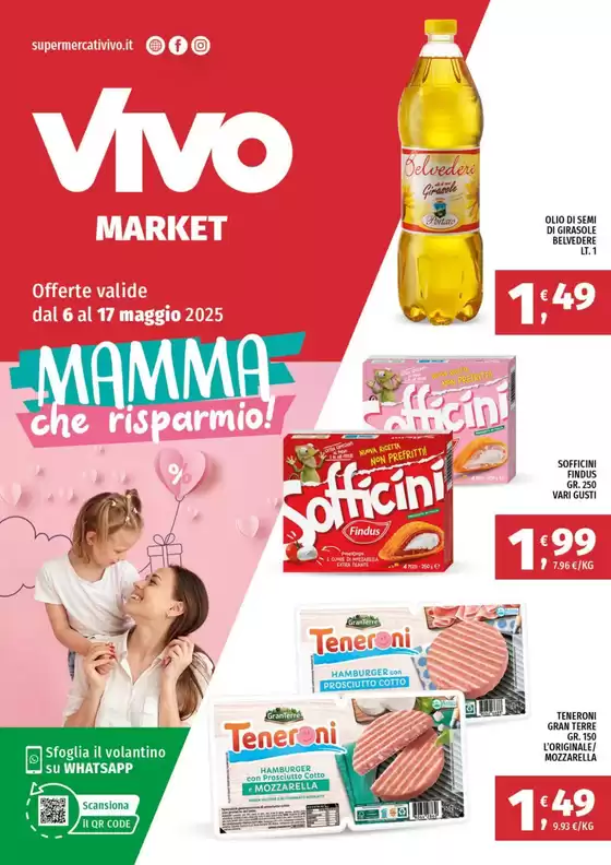 Volantino Vivo Market a Cosenza | Mamma che risparmio! | 6/5/2025 - 17/5/2025