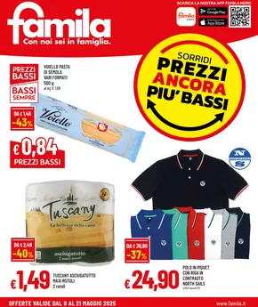 Volantino Famila | Prezzi ancora piu bassi | 8/5/2025 - 21/5/2025