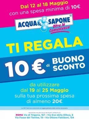 Volantino Acqua & Sapone a Roma | Dal 12 al 18 maggio | 8/5/2025 - 18/5/2025