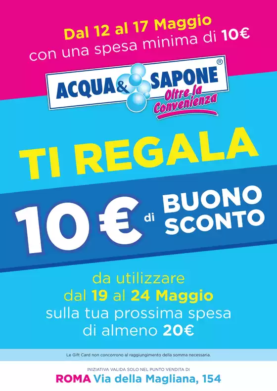 Volantino Acqua & Sapone | Dal 12 al 17 maggio | 8/5/2025 - 17/5/2025