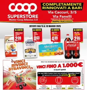 Volantino Superstore Coop a Bari | Al costo | 8/5/2025 - 18/5/2025
