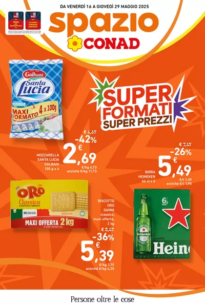 Offerte di Iper e super a Fiesso d'Artico | Offerte Spazio Conad: super formati super prezzi in Spazio Conad | 16/5/2025 - 29/5/2025