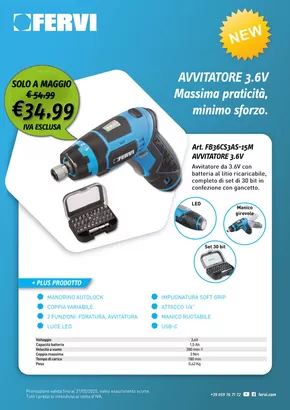 Offerte di Bricolage a Fuscaldo | Solo a maggio in Fervi | 9/5/2025 - 31/5/2025