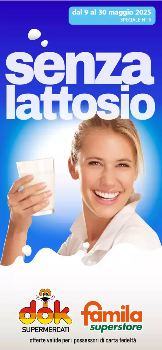 Volantino Dok a Castrolibero | Senza lattosio | 9/5/2025 - 30/5/2025