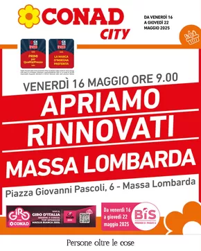 Volantino Conad City | Apertura Conad City Massa Lombarda | 16/5/2025 - 22/5/2025