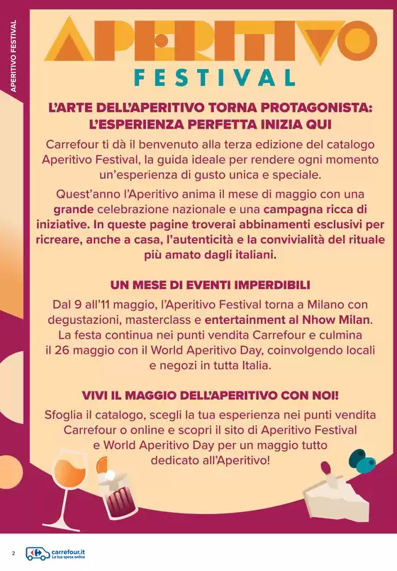 Volantino Carrefour Ipermercati | Aperitivo festival | 12/5/2025 - 31/5/2025