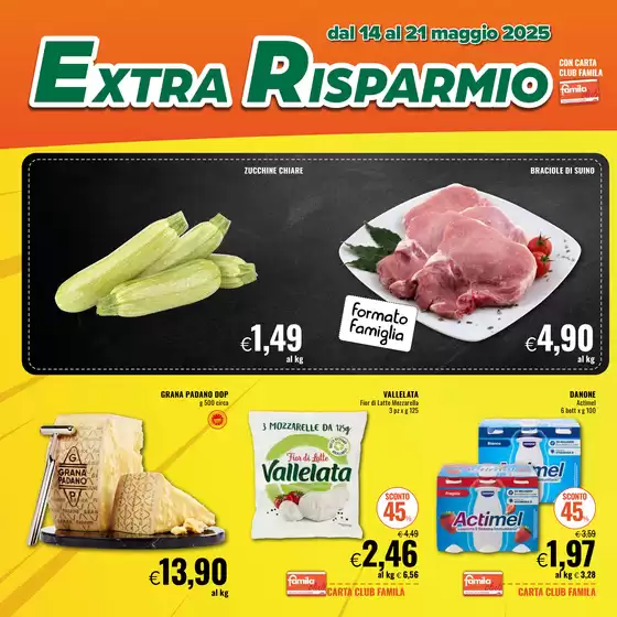 Volantino Famila a Santarcangelo di Romagna | Extra risparmio | 14/5/2025 - 21/5/2025