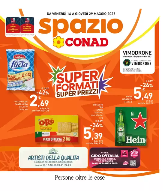 Volantino Spazio Conad a Milano | Super Formati Super Prezzi | 16/5/2025 - 29/5/2025