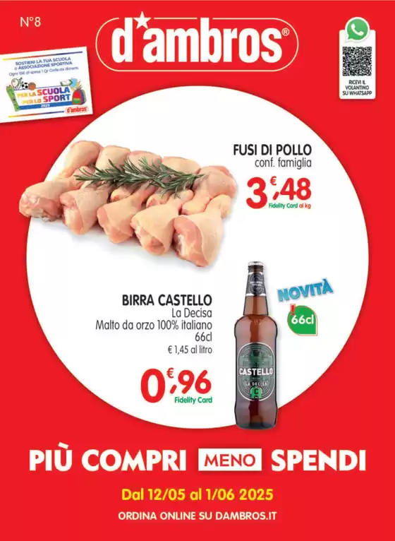 Volantino D'Ambros | Piu compri meno spendi | 12/5/2025 - 1/6/2025