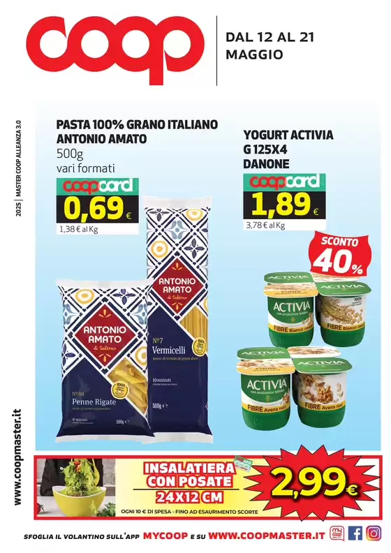 Volantino Coop a Cosenza | Dal 12 al 21 maggio | 12/5/2025 - 21/5/2025