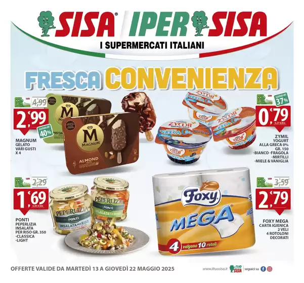 Volantino Sisa | Fresca Convenienza | 13/5/2025 - 22/5/2025