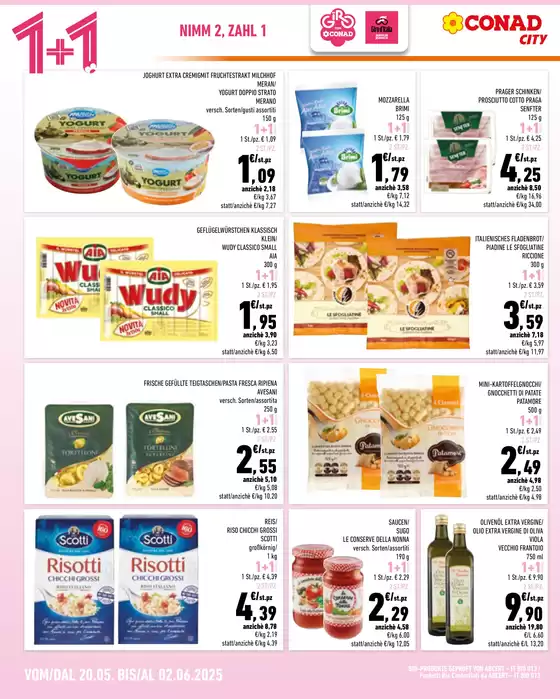 Volantino Conad City | Prendi 2 paghi 1 | 20/5/2025 - 2/6/2025