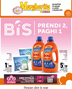 Offerte di Iper e super a Andalo | Prendi 2 paghi 1 in Margherita Conad | 20/5/2025 - 2/6/2025