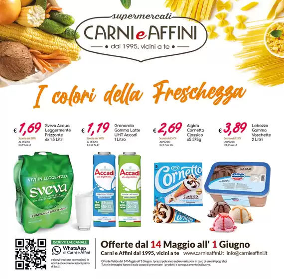 Volantino Carni e Affini a Foggia | I colori della freschezza | 14/5/2025 - 1/6/2025