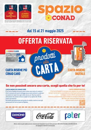 Volantino Spazio Conad a Martignacco | PRODOTTI ALLA CARTA | 15/5/2025 - 21/5/2025