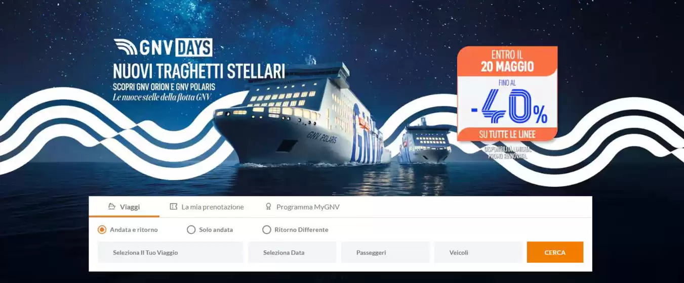 Volantino GNV a Atessa | Fino al 40% | 14/5/2025 - 20/5/2025