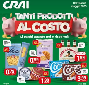 Volantino Crai a Forano | Tanti prodotti al costo | 15/5/2025 - 28/5/2025