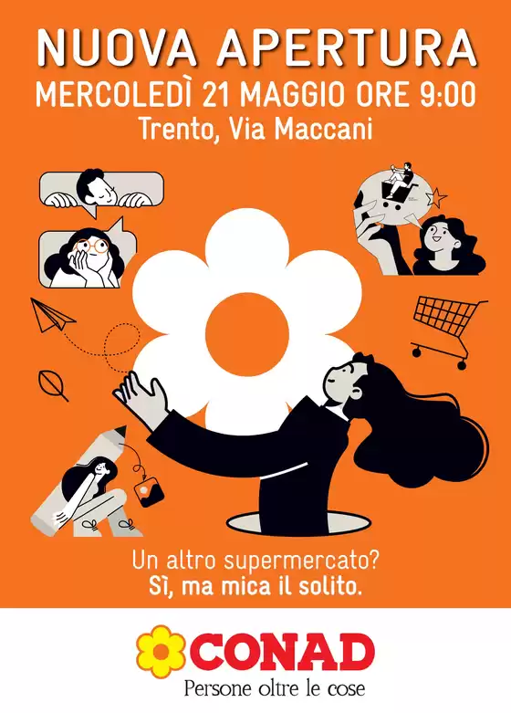 Volantino Conad a Trento | Nuova apertura a Trento | 21/5/2025 - 2/6/2025