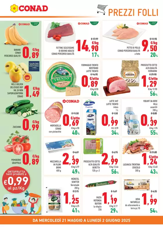 Volantino Conad a Trento | Nuova apertura a Trento | 21/5/2025 - 2/6/2025