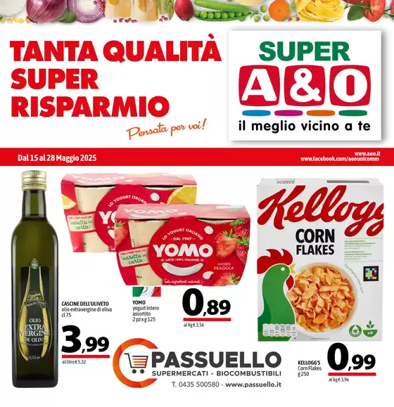 Volantino A&O a Santo Stefano di Cadore | TANTA QUALITÀ SUPER RISPARMIO | 15/5/2025 - 28/5/2025