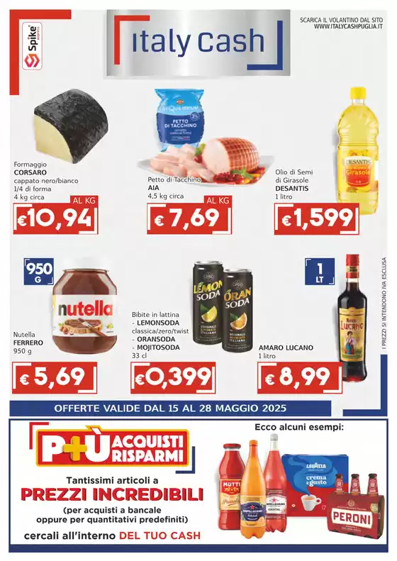 Volantino Italy Cash Puglia | Prezzi incredibili | 15/5/2025 - 28/5/2025