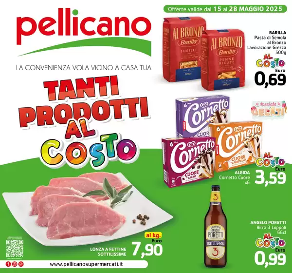 Volantino Pellicano a Casoria | Tanti prodotti al costo | 15/5/2025 - 28/5/2025