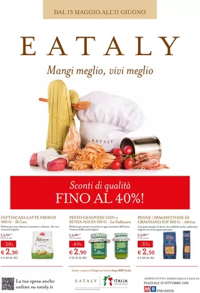Offerte di Ristoranti a Fiumicino | DAL 15 MAGGIO ALL'11 GIUGNO in Eataly | 15/5/2025 - 11/6/2025