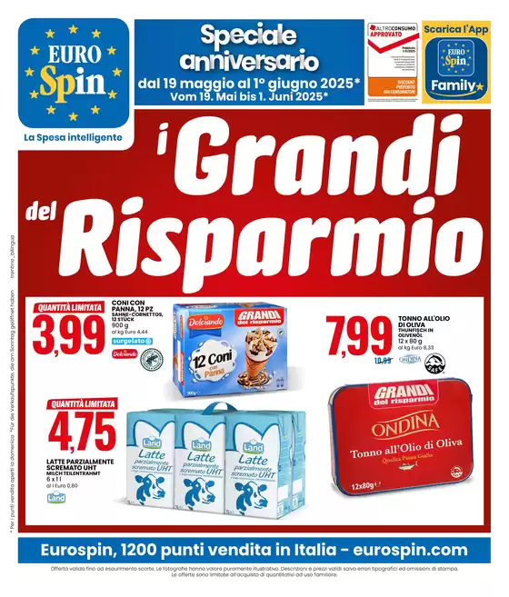 Volantino Eurospin | I Grandi del risparmio | 19/5/2025 - 1/6/2025