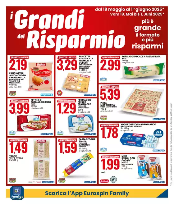 Volantino Eurospin | I Grandi del risparmio | 19/5/2025 - 1/6/2025