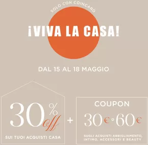 Offerte di Sport e Moda a Taranto | Dal 15 al 18 maggio in Coin | 16/5/2025 - 18/5/2025