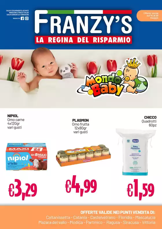 Volantino Franzy's | La regina del risparmio | 16/5/2025 - 29/5/2025