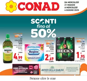 Volantino Conad | Sconti fino al 50% | 21/5/2025 - 4/6/2025