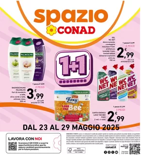 Offerte di Iper e super a Battaglia Terme | 1+1 in Spazio Conad | 23/5/2025 - 29/5/2025