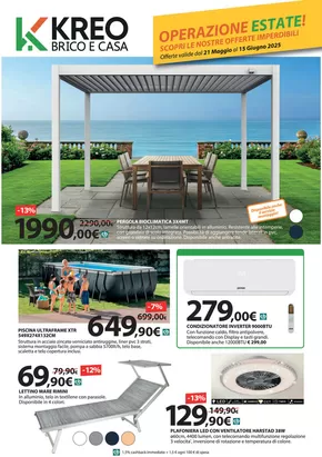 Volantino Kreo Brico e Casa a Senigallia | Operazione estate! | 21/5/2025 - 15/6/2025