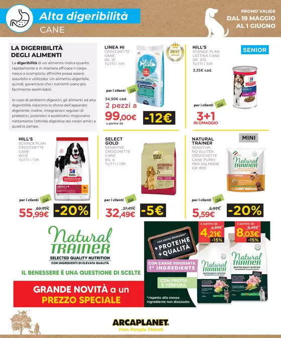 Volantino Arcaplanet a Varazze | Nutrizione specializzata - offerta assicurata | 19/5/2025 - 1/6/2025