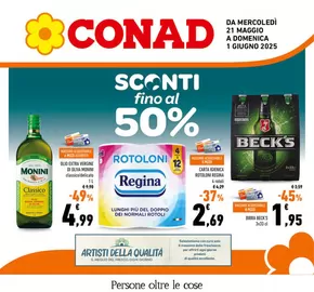 Volantino Conad a Frosinone | Sconti fino al 50% | 21/5/2025 - 1/6/2025