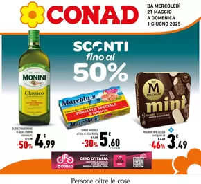 Offerte di Iper e super a Acquedolci | Sconti fino al 50% in Conad | 21/5/2025 - 1/6/2025
