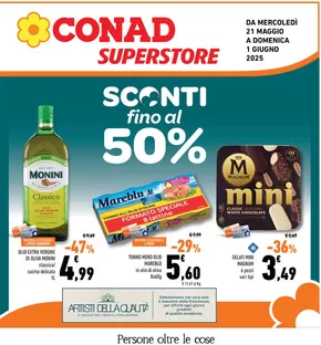 Volantino Conad Superstore a Napoli | Sconti fino al 50% | 21/5/2025 - 1/6/2025