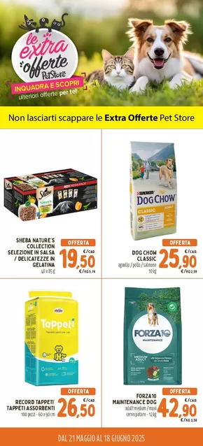 Offerte di Animali a Nola | Le Extra Offerte  in Pet Store Conad | 21/5/2025 - 18/6/2025