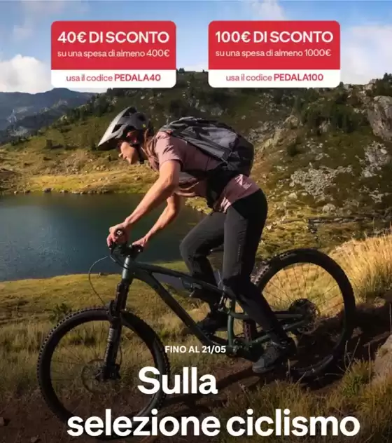 Volantino Decathlon a Grugliasco | Sulla selezione ciclismo | 19/5/2025 - 21/5/2025