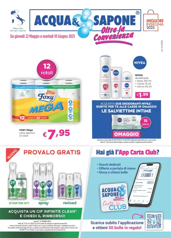 Volantino Acqua & Sapone a Mantova | Da giovedì 22 Maggio a martedì 10 Giugno | 19/5/2025 - 10/6/2025
