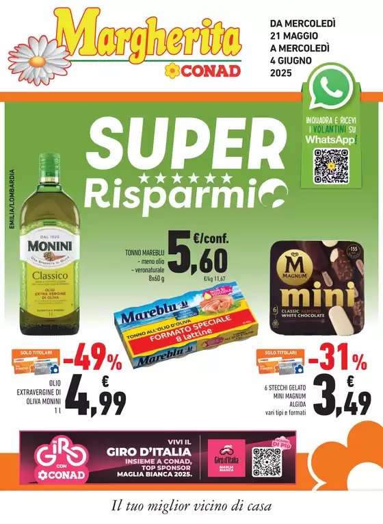 Volantino Margherita Conad a Modena | Super risparmio | 21/5/2025 - 4/6/2025