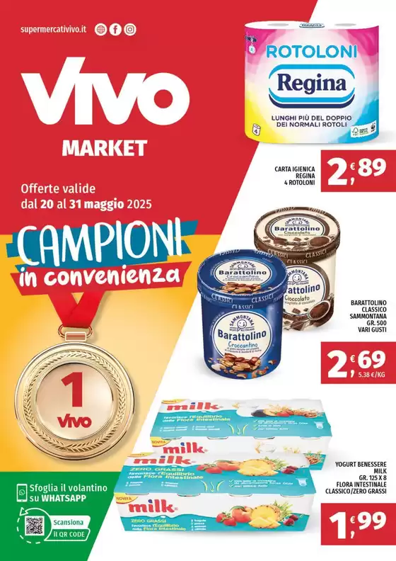 Volantino Vivo Market a Diamante | Campioni in convenienza | 20/5/2025 - 31/5/2025