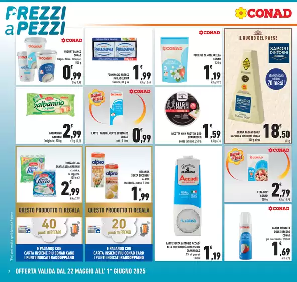 Volantino Conad | Prezzi a pezzi | 22/5/2025 - 1/6/2025