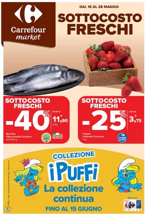 Volantino Carrefour Market | Sottocosto freschi  | 16/5/2025 - 28/5/2025