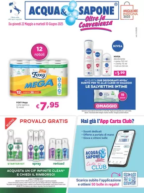Volantino Acqua & Sapone a Roma | Da giovedi 22 maggio a Martedì 10 giugno 2025 | 21/5/2025 - 10/6/2025