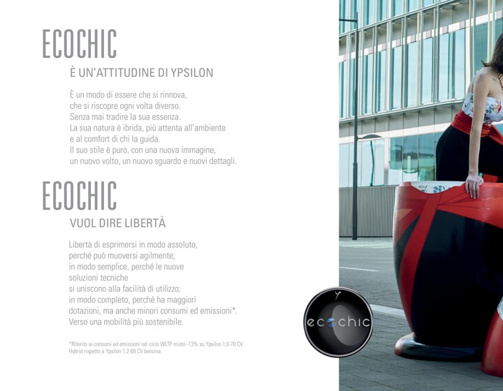 Volantino Lancia a Milano | Nuova Ypsilon Gamma Ecochic | 28/6/2021 - 31/1/2028