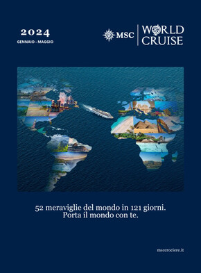 Offerte di Viaggi a Saronno | 52 meraviglie del mondo in 121 giorni in MSC Crociere | 30/6/2022 - 31/5/2024
